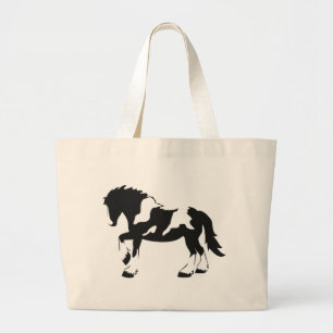 Bolso De Tela Gigante Caballo de proyecto manchado