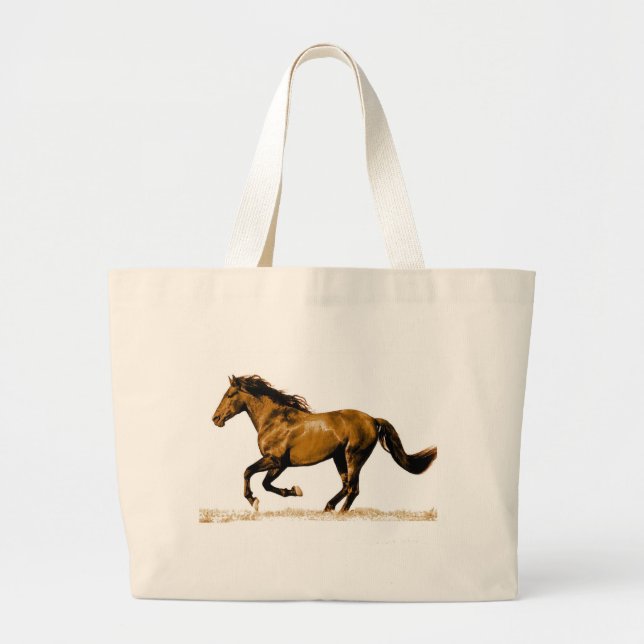 Bolso De Tela Gigante Caballo en marcha (Frente)