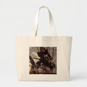 Bolso De Tela Gigante Caballo Pinto Borrador