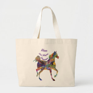 Bolso De Tela Gigante Caballo Susurro que amo a los caballos nombre pers