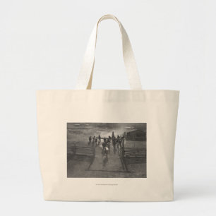 Bolso De Tela Gigante Caballos en el corral