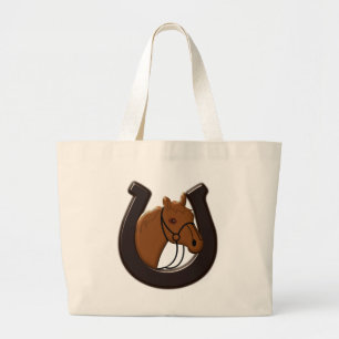Bolso De Tela Gigante Cabeza de caballo Tote Bag