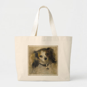 Bolso De Tela Gigante Cabeza de un perro, 1870 (aceite en lona)