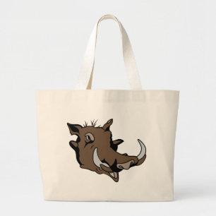 Bolso De Tela Gigante Cabeza de Warthog