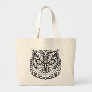 Bolso De Tela Gigante Cabeza del búho de Eagle del estilo