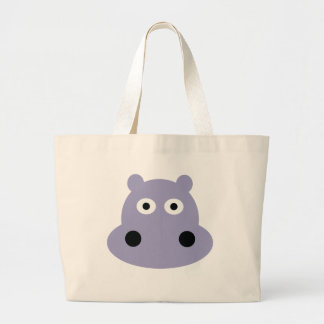 Bolso De Tela Gigante cabeza del hipopótamo