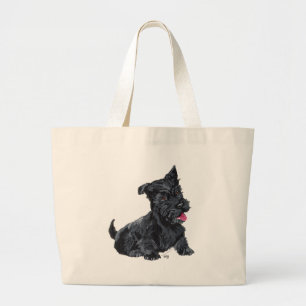 Bolso De Tela Gigante Cachorro de Terrier Escocés