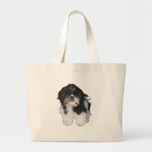 Bolso De Tela Gigante Cachorros Shitzu Shih Tzu