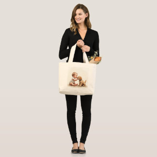 Bolso De Tela Gigante Cachorros y bebés