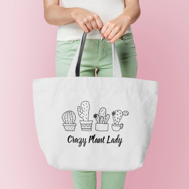Bolso De Tela Gigante Cactus - Crazy Plant Lady (Subido por el creador)