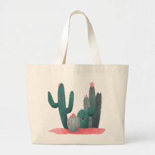 Bolso De Tela Gigante Cactus lindo