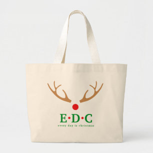 Bolso De Tela Gigante Cada Día es Navidad Gran Tote