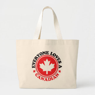 Bolso De Tela Gigante ¡Cada uno ama a un canadiense!
