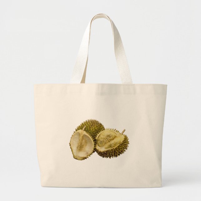 Bolso De Tela Gigante ¡Cada uno ama el durian! (Frente)