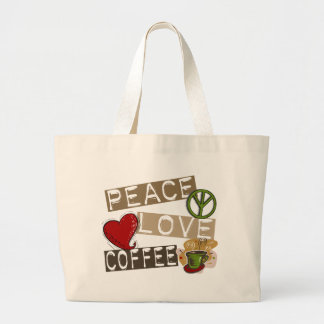 BOLSO DE TELA GIGANTE CAFÉ 2 DEL AMOR DE LA PAZ