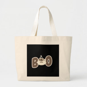 Bolso De Tela Gigante Café Boo de Halloween Adorable