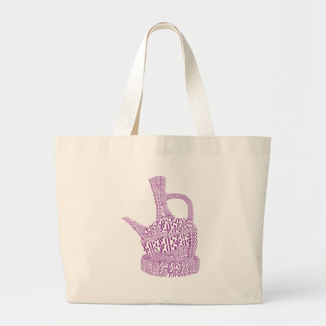 Bolso De Tela Gigante Café etíope de Jebena/ (Frente)