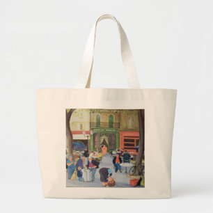 Bolso De Tela Gigante Café Provence