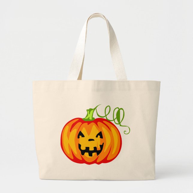 Bolso De Tela Gigante Calabaza (Frente)