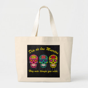 Bolso De Tela Gigante Calaveras de azúcar Día de los Muertos