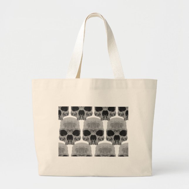Bolso De Tela Gigante Calaveras de gótico (Frente)