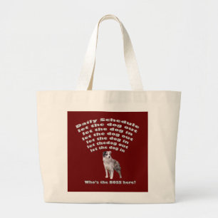 Bolso De Tela Gigante Calendario de pastores australianos