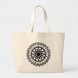 Bolso De Tela Gigante Calendario Rúnico Solar Celta Vikingo