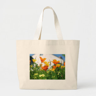 Bolso De Tela Gigante California Poppies
