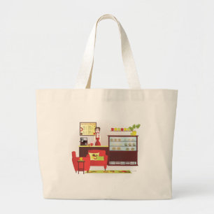 Bolso De Tela Gigante Cambios Barista-Personalizado