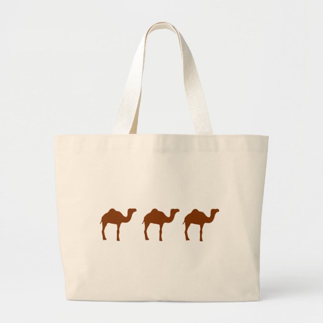 Bolso De Tela Gigante Camellos (Frente)