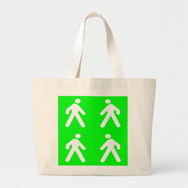 Bolso De Tela Gigante Caminar por el verde (Frente)