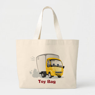 Bolso De Tela Gigante ¡Camión de Personalizado Amarillo para niños!