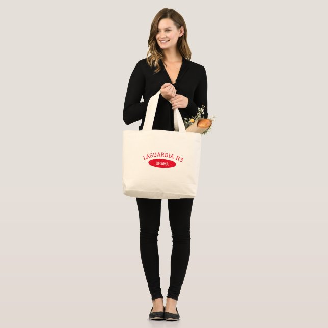 Bolso De Tela Gigante Camisa Dramática de la Escuela Secundaria Laguardi (Anverso (modelo))