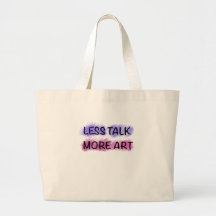 Camiseta de tipografía Less Talk More Art