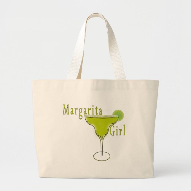 Bolso De Tela Gigante Camiseta del chica de Margarita (Frente)