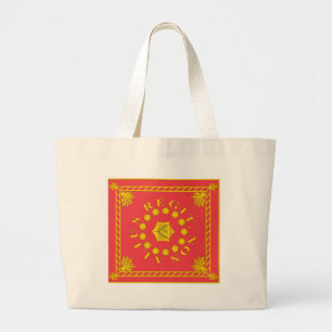 Bolso De Tela Gigante Camisetas de la bandera de la legión de Pulaski