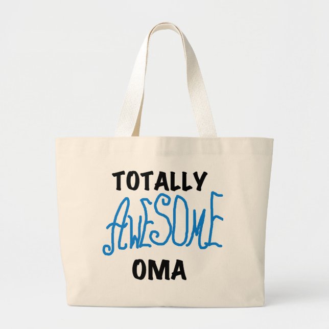 Bolso De Tela Gigante Camisetas y regalos azul Oma totalmente asombrosos (Frente)