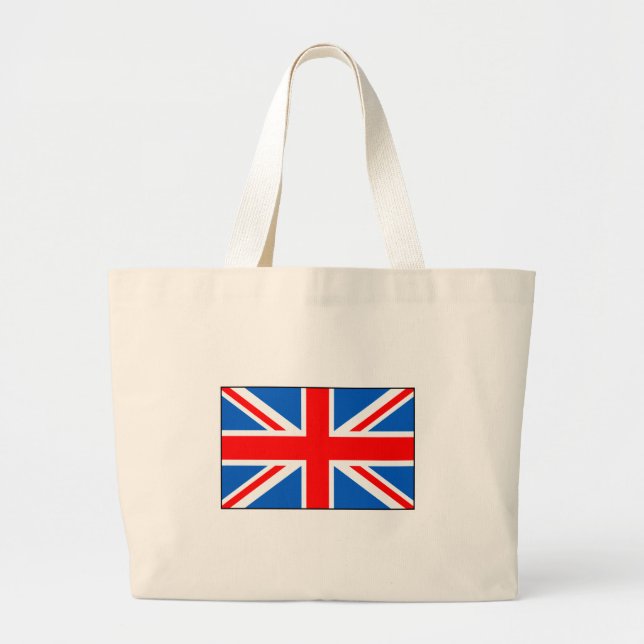 Bolso De Tela Gigante Camisetas y regalos británicos de la bandera (Frente)