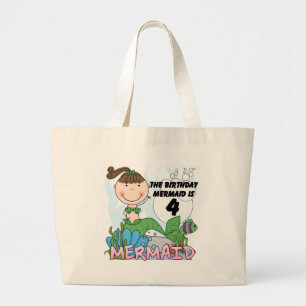 Bolso De Tela Gigante Camisetas y regalos de cumpleaños de Sirena