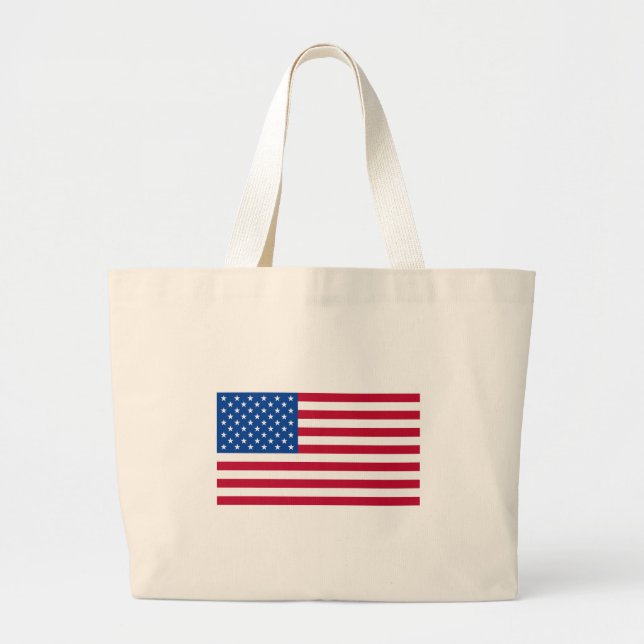 Bolso De Tela Gigante Camisetas y regalos de la bandera americana (Frente)