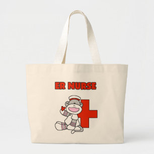 Bolso De Tela Gigante Camisetas y regalos de la enfermera de monos de me