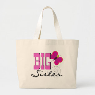 Bolso De Tela Gigante Camisetas y regalos de la mariposa de la hermana