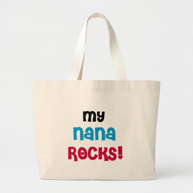 Bolso De Tela Gigante Camisetas y regalos de My Nana Rocks (Frente)