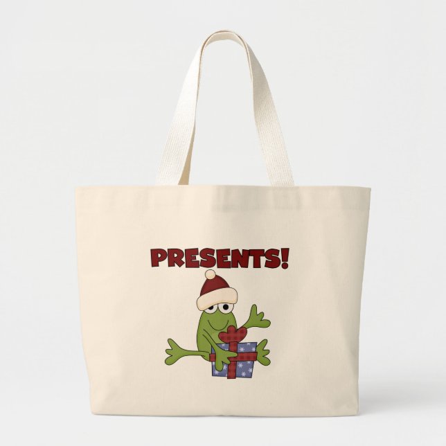 Bolso De Tela Gigante Camisetas y regalos de Santa Frog (Frente)