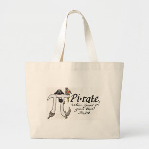 Bolso De Tela Gigante Camisetas y regalos del día del pirata pi de la