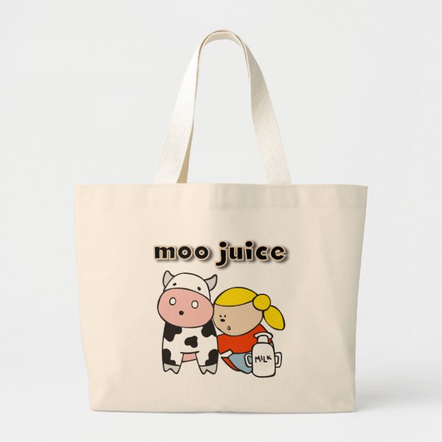 Bolso De Tela Gigante Camisetas y regalos del jugo del MOO (Frente)