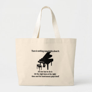 Bolso De Tela Gigante Camisetas y regalos del músico del pianista