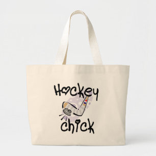 Bolso De Tela Gigante Camisetas y regalos del polluelo del hockey