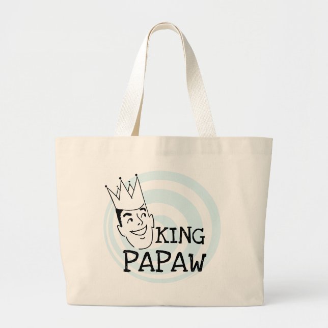 Bolso De Tela Gigante Camisetas y regalos del Rey Papaw (Frente)