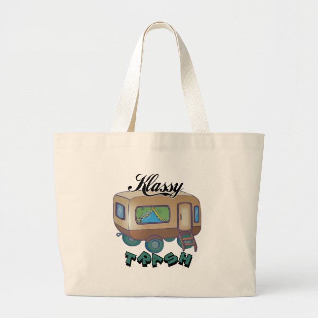 Bolso De Tela Gigante Camisetas y regalos divertidos de Trailer Park (Frente)